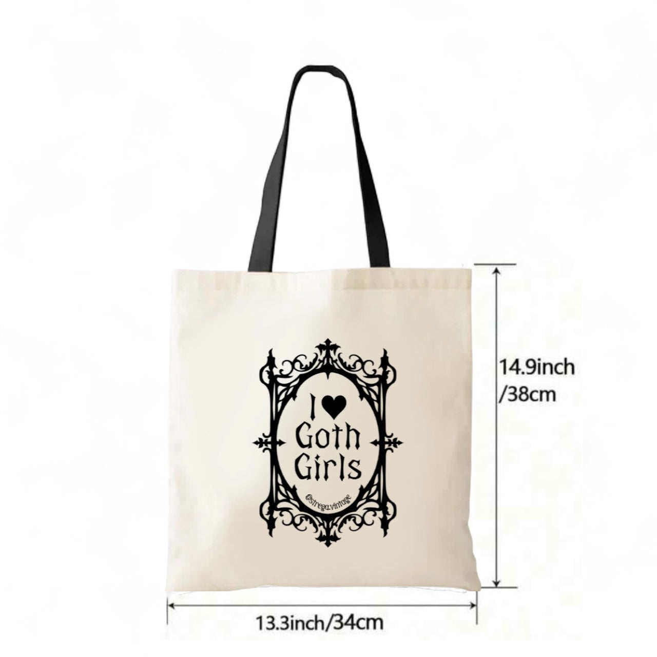 i ♥︎ goth girls tote