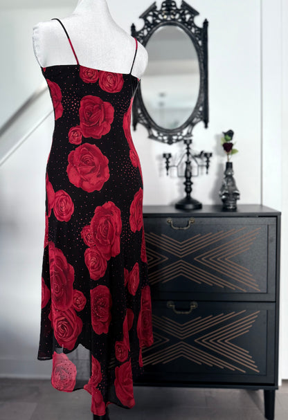 biting on a rose midi