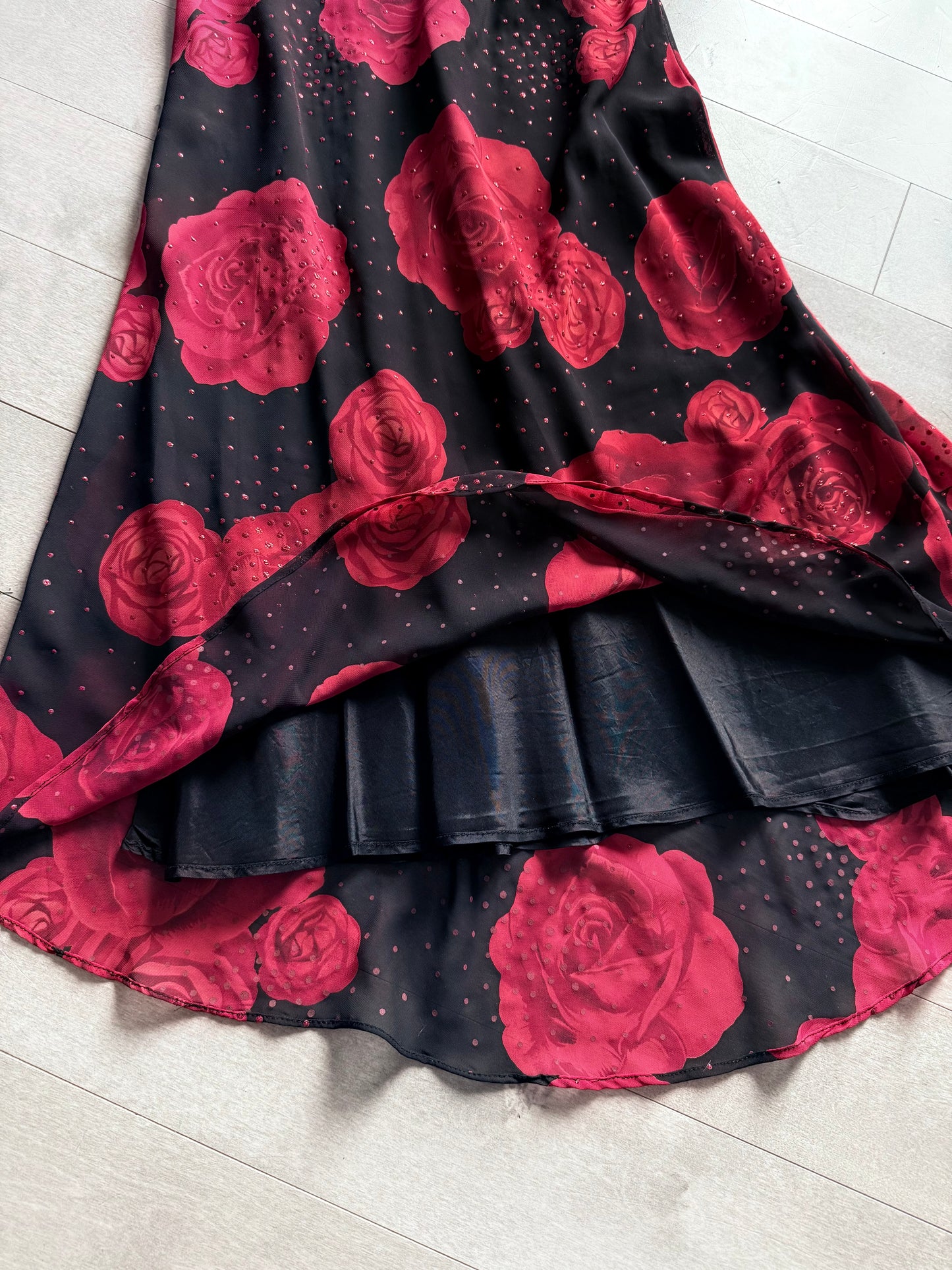 biting on a rose midi