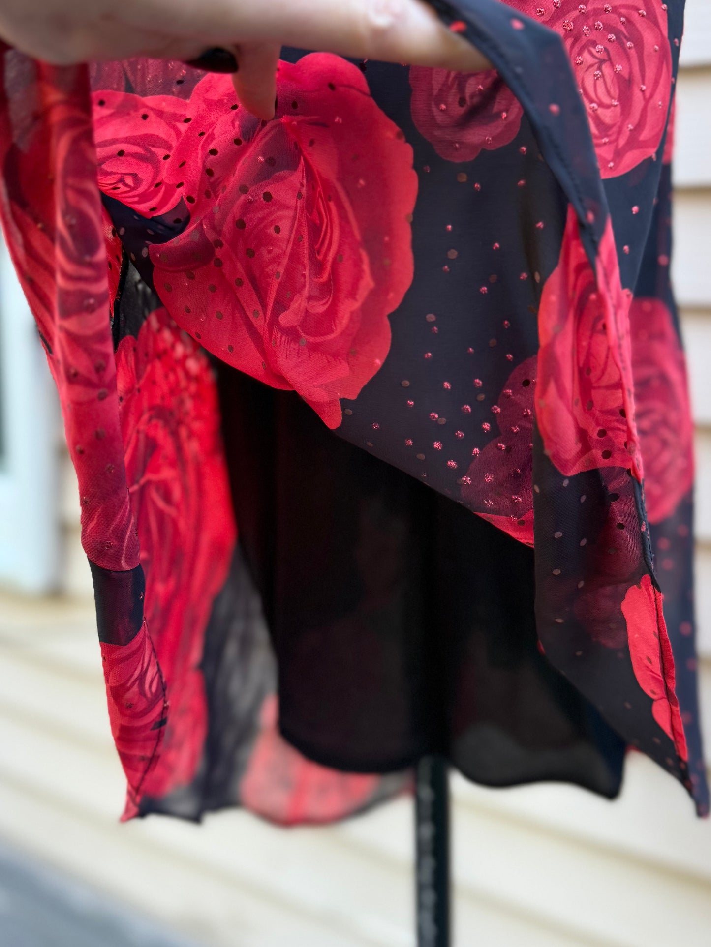 biting on a rose midi