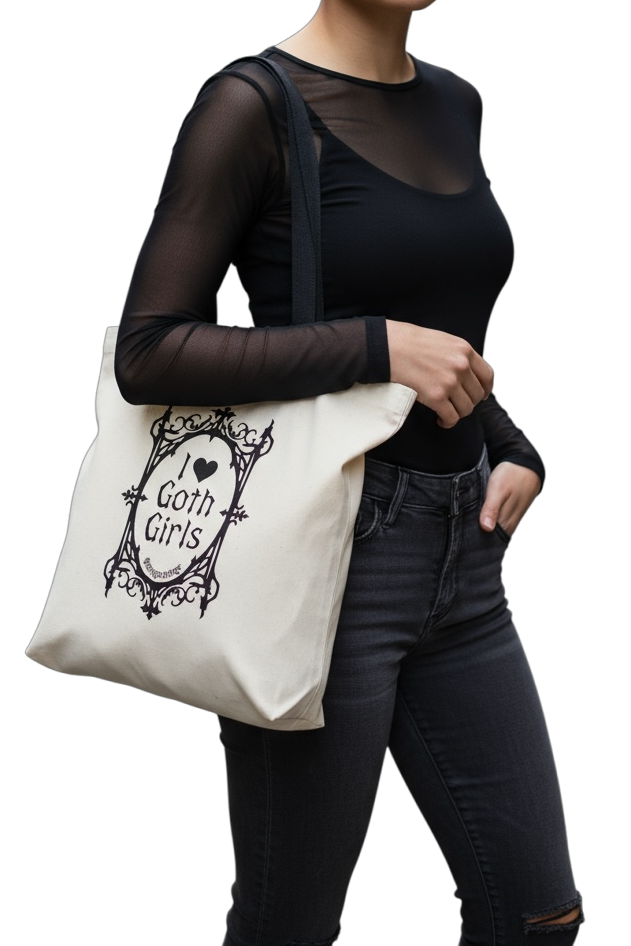 i ♥︎ goth girls tote