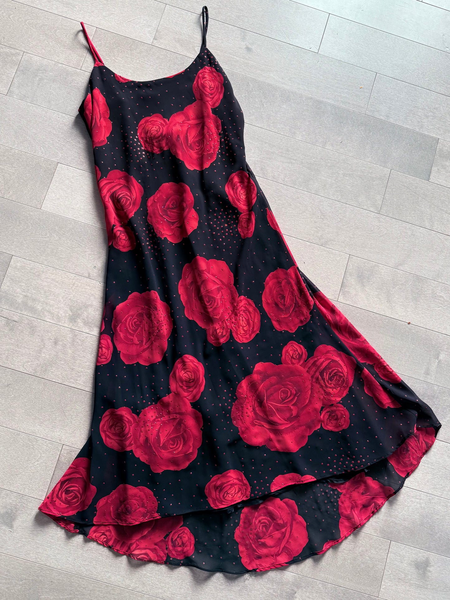 biting on a rose midi