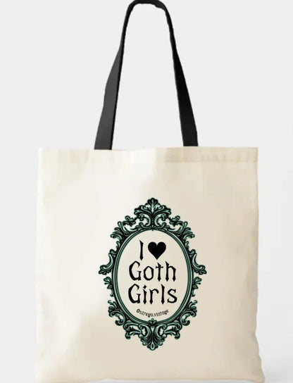 i ♥︎ goth girls tote
