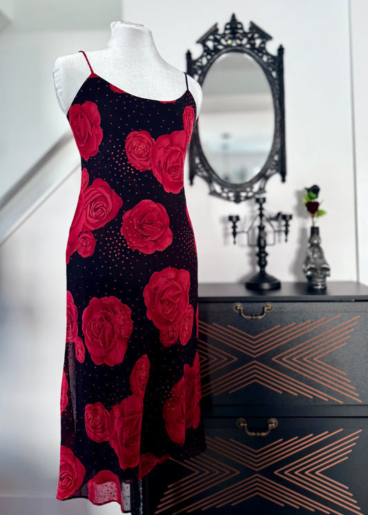 biting on a rose midi