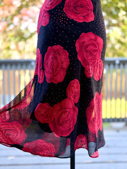 biting on a rose midi