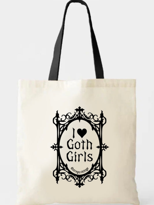 i ♥︎ goth girls tote