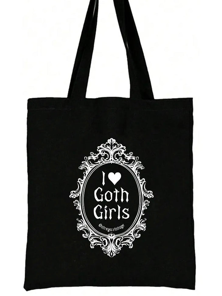 i ♥︎ goth girls tote