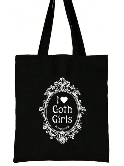 i ♥︎ goth girls tote
