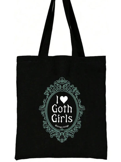 i ♥︎ goth girls tote
