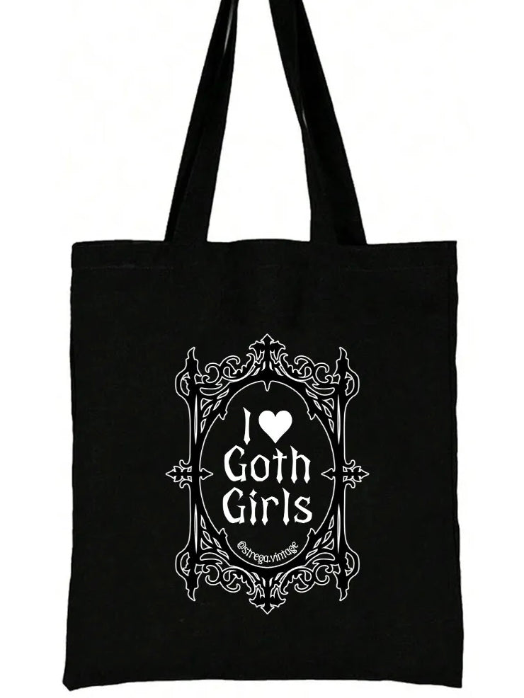 i ♥︎ goth girls tote