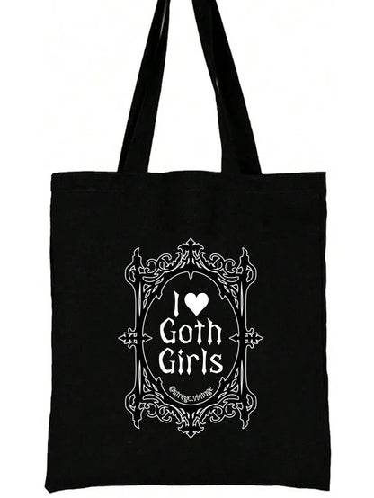 i ♥︎ goth girls tote