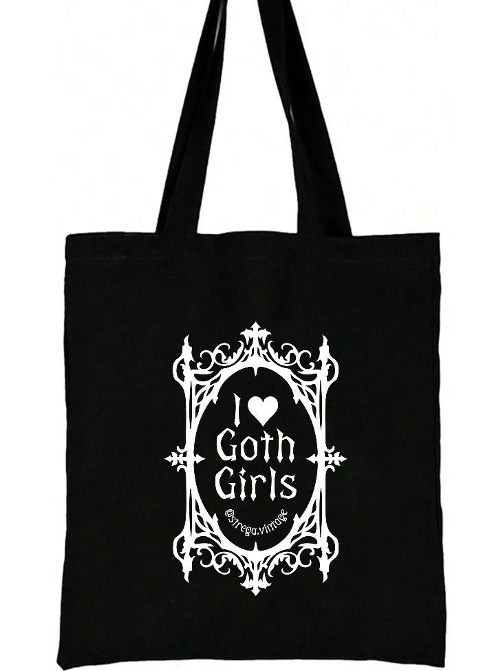i ♥︎ goth girls tote