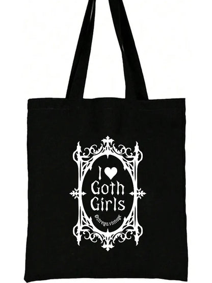 i ♥︎ goth girls tote